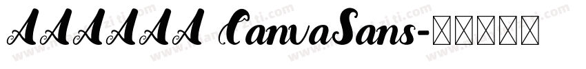 AAAAAA CanvaSans字体转换